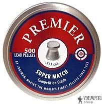 Пули пневматические Crosman Premier Super Match 4,5мм 0,51г (500шт) Пули пневматические Crosman Premier Super Match 4,5мм 0,51г (500шт)