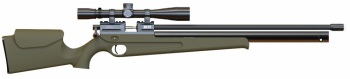 Пневматическая винтовка PCP ATAMAN ML15 Карабин (Soft-Touch Оливковый) 6.35