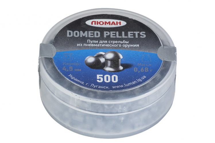 Пули пневматические Люман Domed Pellets 4,5мм 0,68г (500шт) Пули пневматические Люман Domed Pellets 4,5мм 0,68г (500шт)