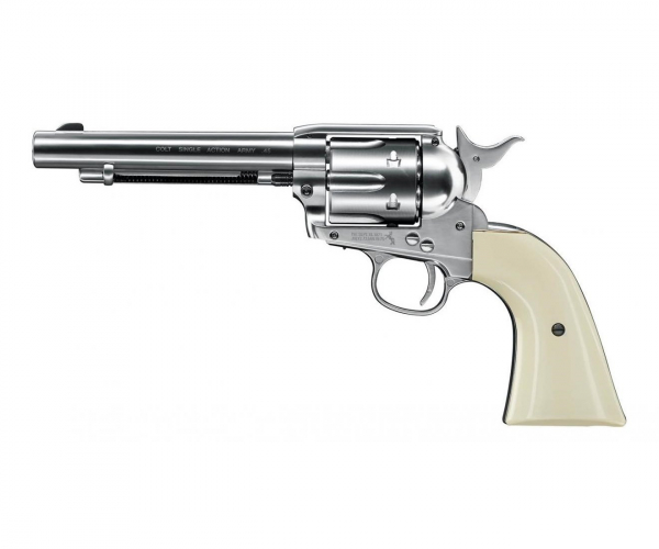 Пневматический револьвер Colt SAA 45 BB nickel Пневматический револьвер Colt SAA 45 BB nickel