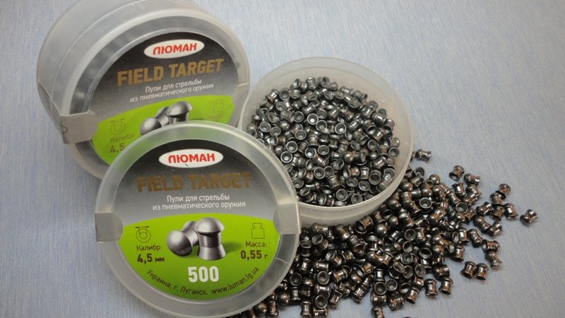 Пули пневматические Люман Field Target 4,5мм 0,55г (500шт) Пули пневматические Люман Field Target 4,5мм 0,55г (500шт)
