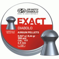 Пули пневматические JSB Exact Diabolo 4,5мм 0,547г (500шт) Пули пневматические JSB Exact Diabolo 4,5мм 0,547г (500шт)