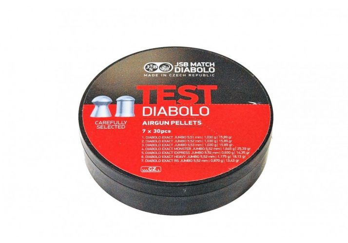 Пули пневматические JSB Test Diabolo 7x30 5,5мм Пули пневматические JSB Test Diabolo 7x30 5,5мм