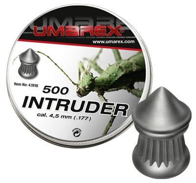 Пули пневматические Umarex Intruder 4,5мм 0,52г (500шт) Пули пневматические Umarex Intruder 4,5мм 0,52г (500шт)