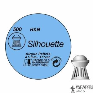 Пули пневматические H&N Silhouette 4,5мм 0,55г (500шт) Пули пневматические H&N Silhouette 4,5мм 0,55г (500шт)