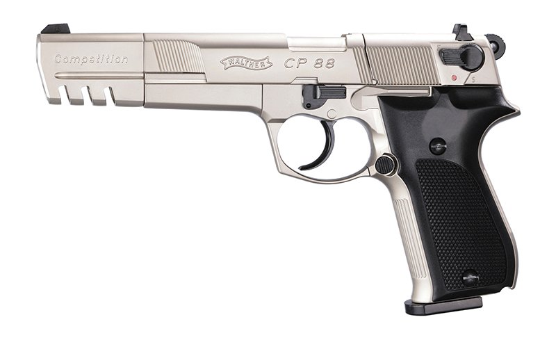 Пневматический пистолет Umarex Walther CP 88 COMPETITION NICKEL 416.00.43 Пневматический пистолет Umarex Walther CP 88 COMPETITION NICKEL 416.00.43